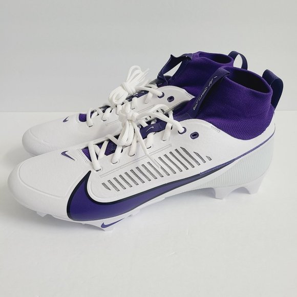 NEW Nike Vapor Edge Pro 360 2 Football Cleats FJ1581-150 Size 13 White Purple